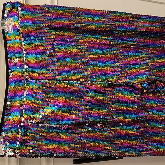 NWT!Super fun sequin colorful pants! Sugar lips, size small - Picture 5 of 6
